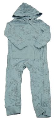 Modrá tepláková kombinéza s Dumbem a kapucňou Disney