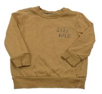 Hnedá mikina s nápisom George