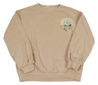 Pudrová mikina s kvetinou M&S