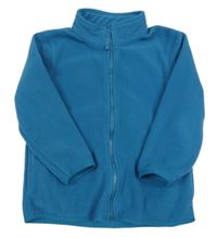 Petrolejová fleecová prepínaci mikina Tu