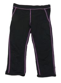 Čierne športové capri legíny H&M