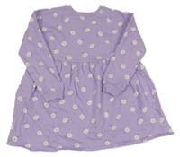 Lila kvetované teplákové šaty George