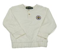 Smotanová mikina s nášivkou