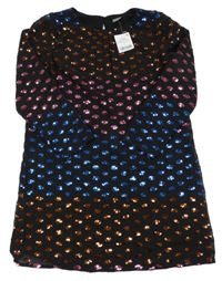 Nové - Černé šifonové šaty s flitry Next