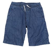 Tmavomodré riflové jogger kraťasy H&M