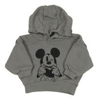 Sivá mikina s Mickeym a kapucňou Primark