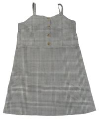 Čierno-ružové kockované šaty Primark