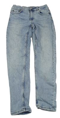Světlemodré skinny fit rifle Zara