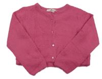 Ružový chlpatý prepínaci crop sveter H&M