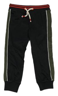 Černo-khaki sportovní tepláky M&S