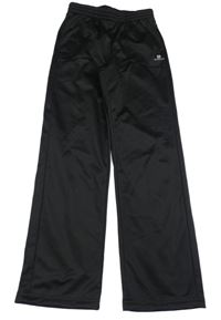 Černé sportovní funkční tepláky s logem Domyos