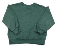 Tmavozelená melírovaná mikina H&M