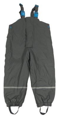 Tmavosivé zateplené nepromokavé na traké nohavice Impidimpi