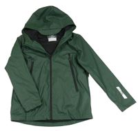 Tmavozelená nepromokavá jarní bunda s kapucí George