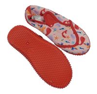 Nové - růžovo-červené boty do vody s obrázky vel.26