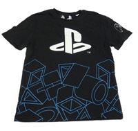 Čierne vzorované tričko s PlayStation C&A