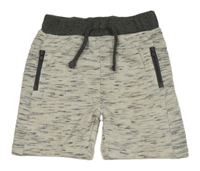 Sivé melírované teplákové kraťasy Primark