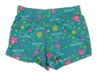 Zelené kraťasy s nápismi a květy - Encanto Primark