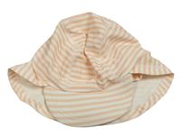 Růžovo-bílá pruhovaná UV kšiltovka H&M