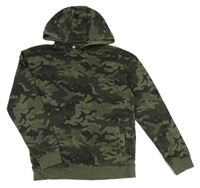 Khaki army mikina s kapucňou George