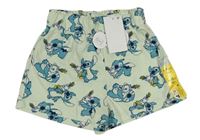 Mintové kraťasy se Stitchem Primark