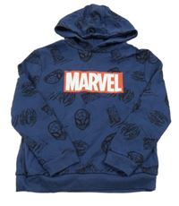 Tmavomodrá mikina se Spidermanem a kapucí Marvel
