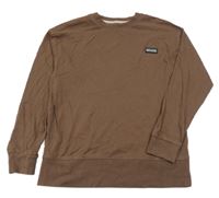 Hnedá ľahká mikina s nášivkou Next