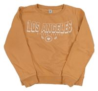 Oranžová mikina s nápisom Yigga