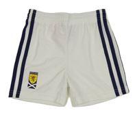 Světlemodro-tmavomodré sportovní kraťasy s pruhy Adidas