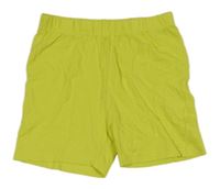 Žlté elastické kraťasy