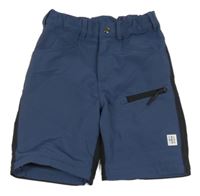 Modro-antracitové sportovní kraťasy 