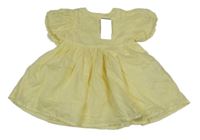 Nové - Svetložlté šaty s madeirou Primark