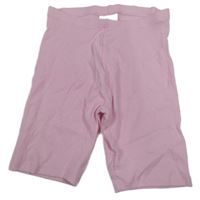 Svetloružové rebrované elastické kraťasy C&A