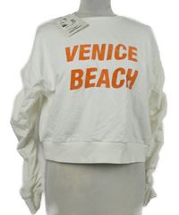 Nové - Dámská bílá crop mikina s nápisem 