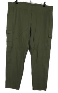 Dámske khaki tregíny s vreckami Gina Benotti