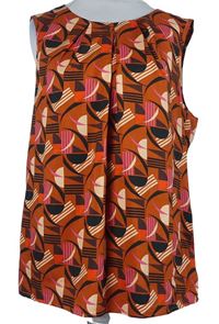 Dámska tehlová vzorovaná blúzka New Look