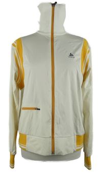 Dámská bílo-oranžová sportovní funkční bunda s logem Odlo 