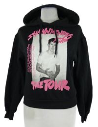 Dámska čierna mikina s potlačou a kapucí - Shawn Mendes