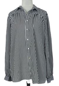 Dámska čierno-biela pruhovaná blúzka H&M