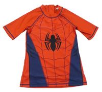 Červeno-tmavomodré UV tričko so Spidermanem Marvel
