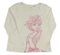 Bílé triko s Elsou H&M