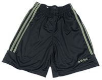Černé sportovní kraťasy s logem Adidas
