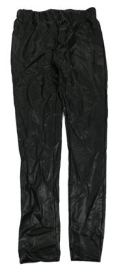 Čierne koženkové legíny WE