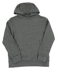 Tmavomodrá melírovaná mikina s kapucí M&S