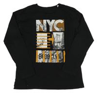 Černé triko s potiskem C&A