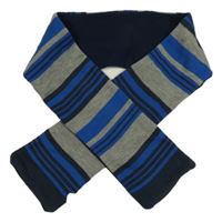 Modro-šedá pruhovaná šála 