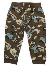 Hnědé tepláky s Looney tunes 