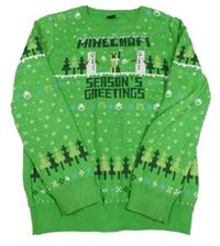 Zelený vzorovaný svetr - Minecraft George
