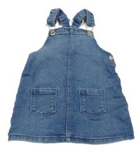 Modré na traké rifľové šaty Primark