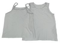 2 x biela košieľka  s mašličkou